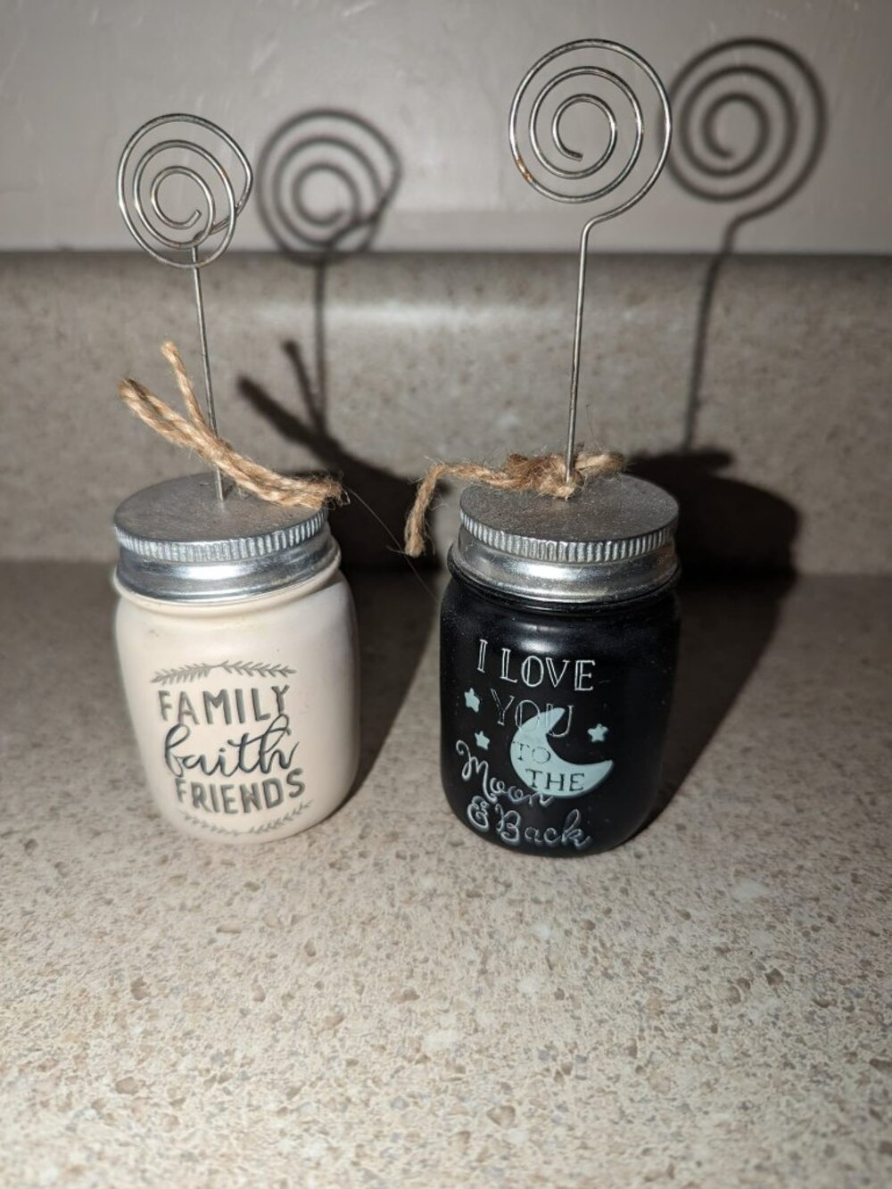 Picture Holder I love you to the moon and back along with Family and friends